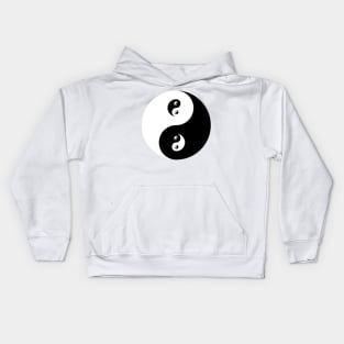 Ying Yang B&W Kids Hoodie